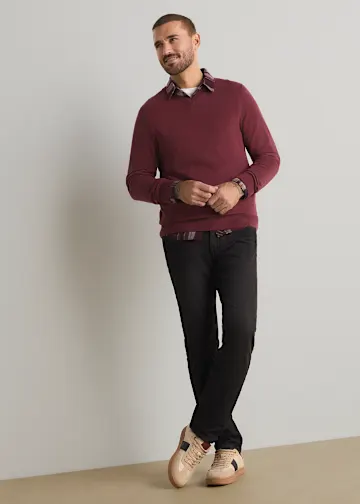 Feinstrickpullover in Regular Fit