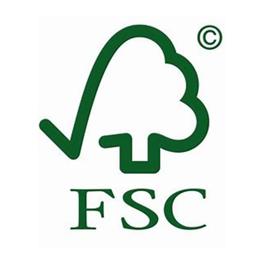 Das Bild zeigt kein Kleidungsstück, sondern das grüne Logo der FSC-Zertifizierung für nachhaltige Forstwirtschaft.