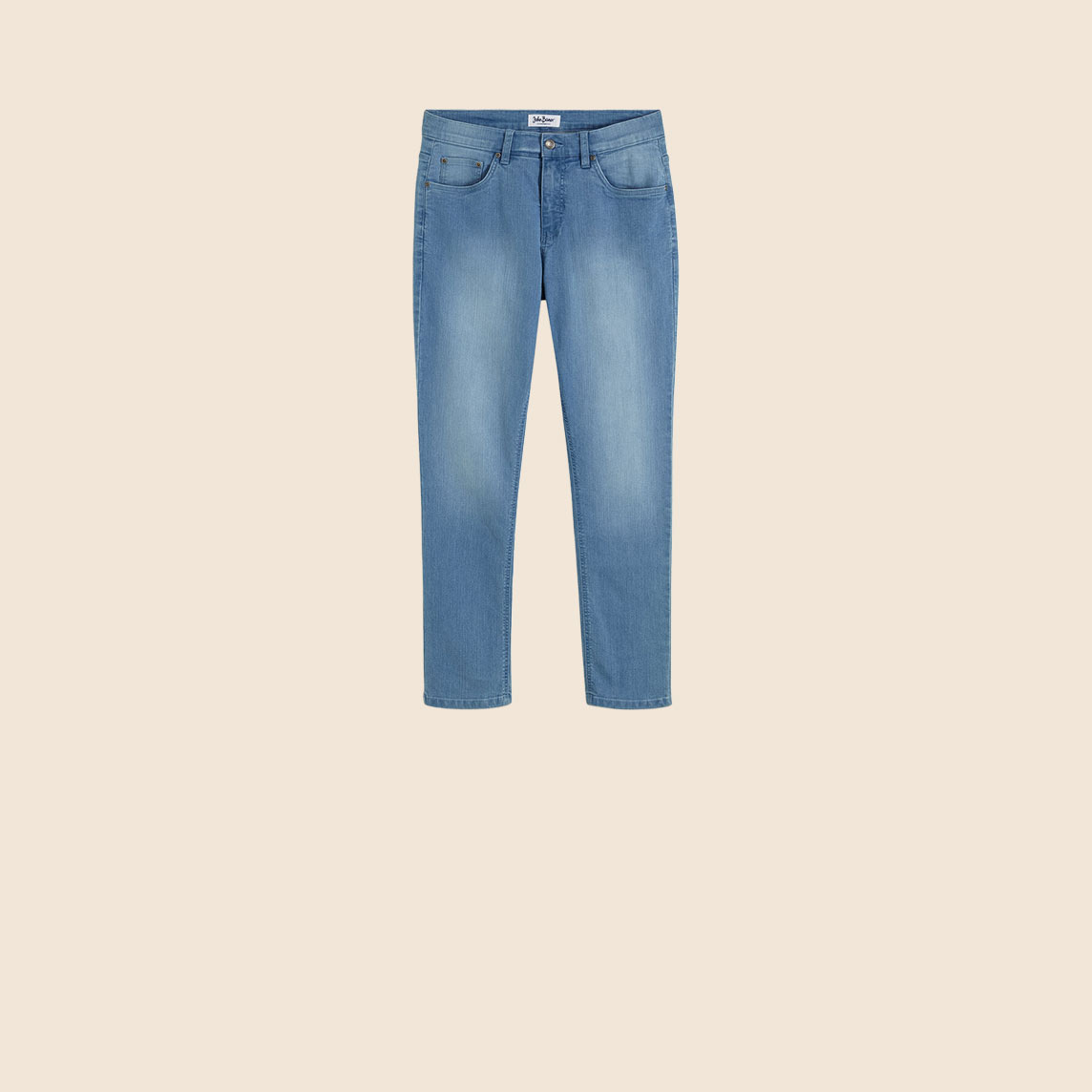 Diese hellblaue Jeans bietet lässigen Stil und bequemen Tragekomfort für jeden Tag.