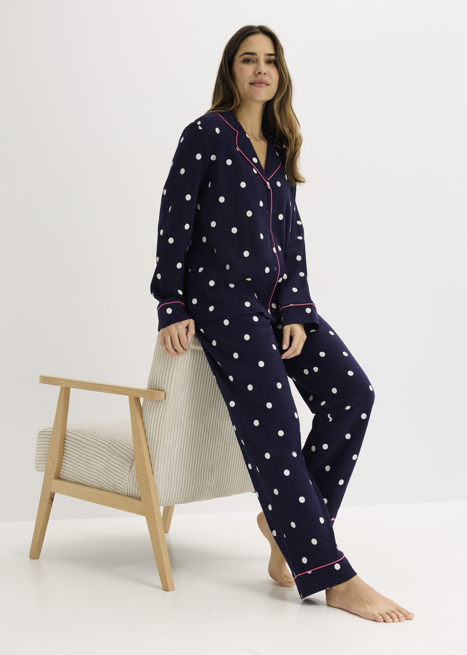 Gemütlicher Winterschlafanzug mit nordischem Muster 