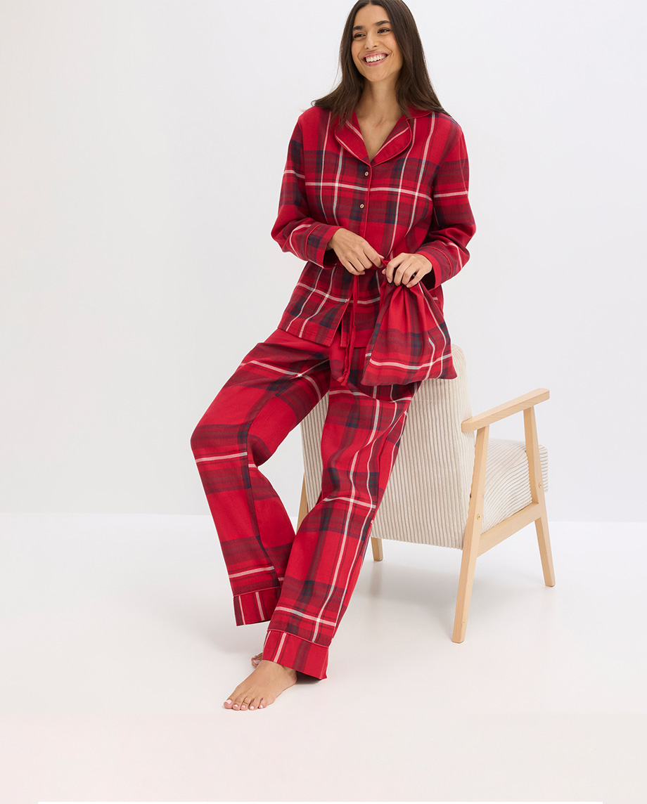 Karierter Flanell-Pyjama
