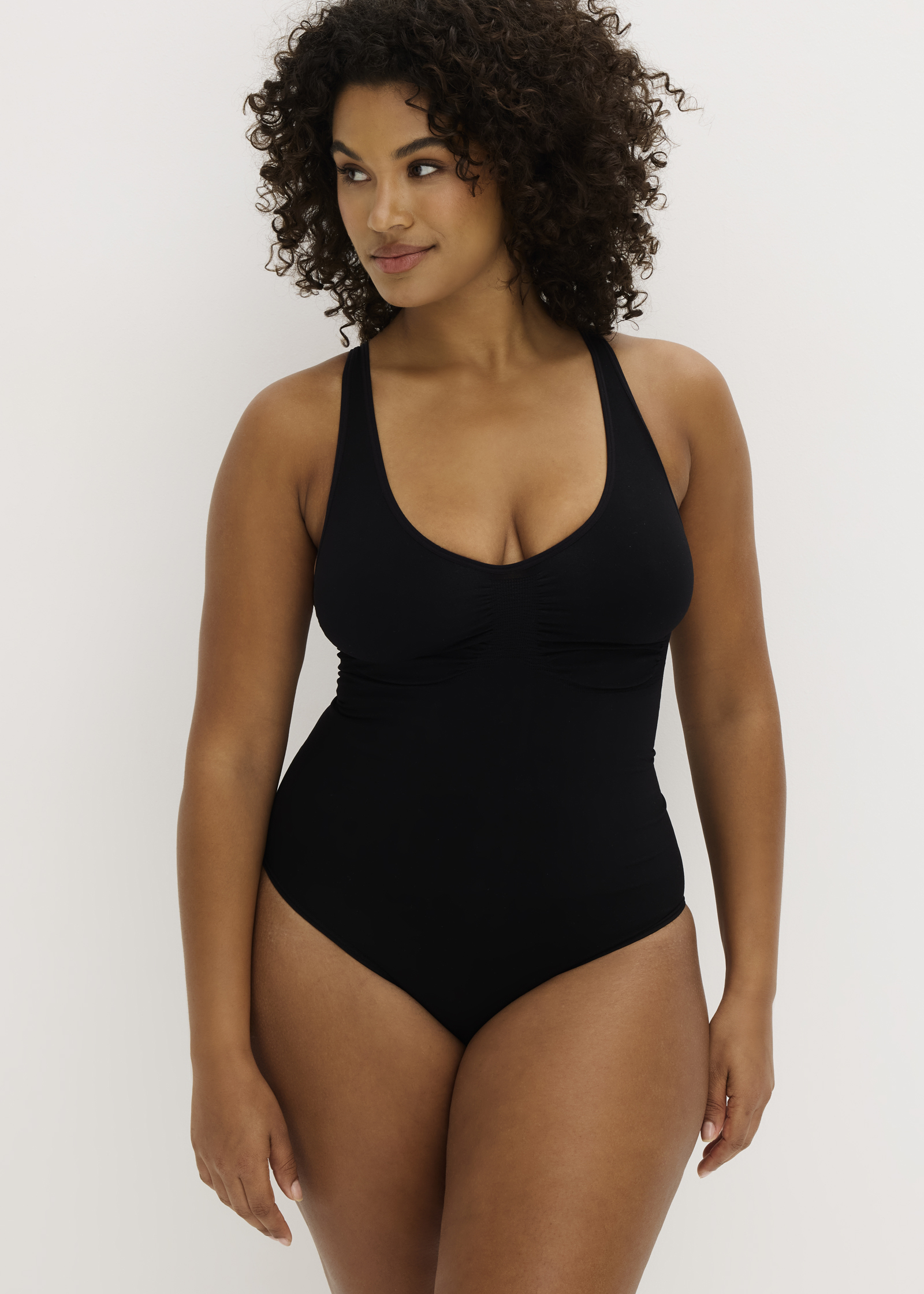 Schwarzer Seamless Shape-Body 